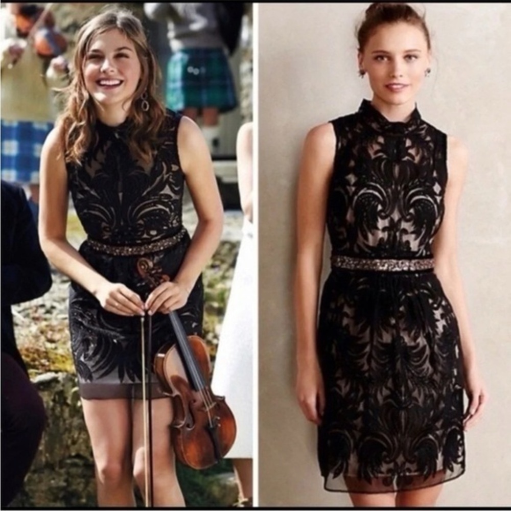 Anthropologie Yoana Baraschi Overture Tulle Sheath Dress 8